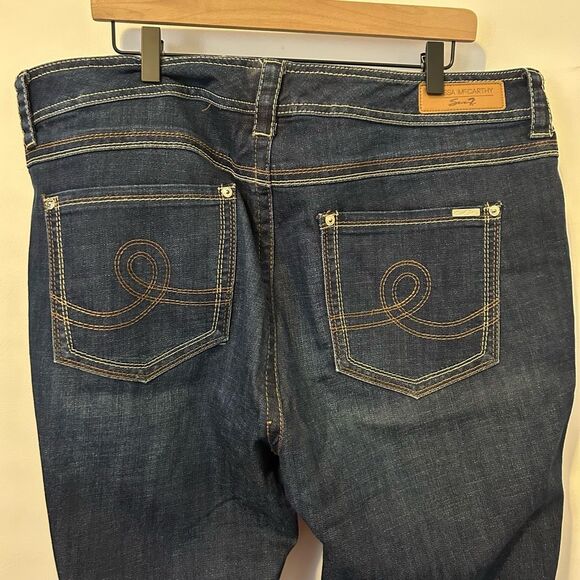 Melissa McCarthy Seven 7 Jeans Classic Straight Denim Blue Women Size 22W dark w - Picture 9 of 14